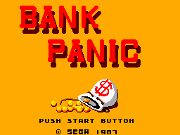 Bank Panic Title Screen